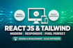 do figma to code conversion using react js and tailwind
