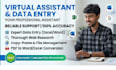 be your professional virtual assistant for data entry and web research