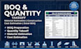 prepare boq, quantity takeoff and construction cost estimation