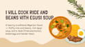 cook rice and beans with dodo