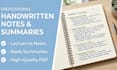 create neat handwritten lecture and book notes