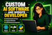 create ai software developer,ai websites, ai chatbot, ai app, ai web application