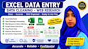 do excel data entry and data cleaning