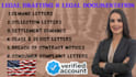 draft collection letters and debt recovery notices