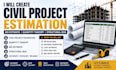 create civil project estimation bid estimate quantity takeoff structural boq