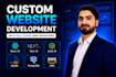 do custom website development as a full stack web developer