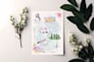 design a custom illustrated wedding map
