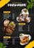 design creative food and juice menu cards