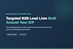 build targeted b2b lead lists and icp research