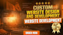 premium animated landing page or website