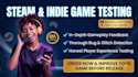 playtest your steam PC game with bug reports and gameplay feedback