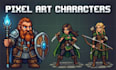 create pixel art characters, pixel sprite sheets, and pixel art animation