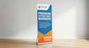 design retractable banner, outdoor banner and vinyl hoarding