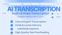 do professional audio video transcription and text to speech