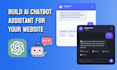 create ai powered chat bot assistant for your website
