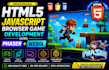 develop HTML5 javascript browser game web game using phaser webgl