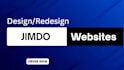 create a modern jimdo website design or redesign