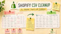 clean and validate your shopify product CSV for error free import