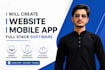 create ai website, ai mobile app as a full stack developer