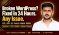 fix wordpress, php errors, issues and customization