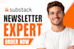 setup substack account substack newsletter design substack landing page