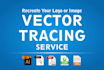 vector tracing, vector file, vector logo, vectorize image
