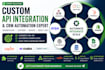 build custom API integration webhook CRM automation zapier and make expert