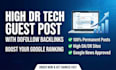 do tech guest posts on tech da health blogs creating authority backlinks