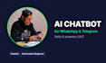 develop an ai chatbot for whatsapp and telegram using gpt or claude