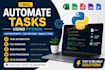 automate tasks using python scripts for your business