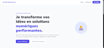 je vais créer un site web responsive et moderne en html CSS js