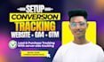 setup or fix ga4, google ads conversion tracking n meta pixel with tag manager
