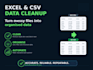 clean, organise, and automate your excel or CSV data