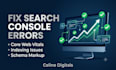 fix google search console errors and core web vitals issues