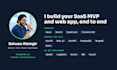 build your saas mvp or web app with nextjs and nestjs