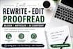 rewrite and edit your blog and article content