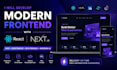 develop a modern react and nextjs frontend