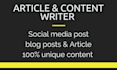 write engaging social media content and articles