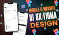 design a interactive website and app design in figma