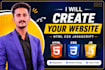 build a fast, responsive web using HTML, CSS, and javascript