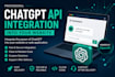 integrate chatgpt API into your website