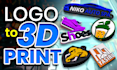 turn your logo into 3d model for 3d printing