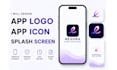 design modern app logo, app icon and splash screen