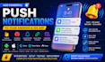 firebase onesignal app push notification in flutter react base44 android ios app