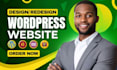 design a wordpress website, woocommerce store or business website