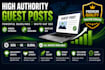 provide high authority guest posts with SEO backlinks