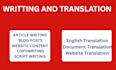 do professional writting and translation