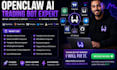 setup open claw ai trading bot claude code mcp tradingview polymarket docker vps