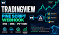 tradingview webhook, pine script, trading bot, mt4 mt5 and python automation