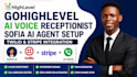 gohighlevel ai voice receptionist sofia ai agent setup twilio stripe integration